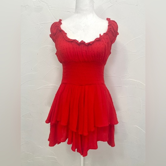 Princess Polly Live Galore Red Romper - Picture 3 of 9